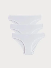 3 Adet Düz Külot Beyaz.70.PÖ. - 1