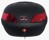 Secret Bike Motosiklet Arka Çanta 33 Litre Siyah Sepet Port Bagaj Kilitli Kurye Çantası - 1