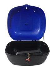 Secret Bike Motosiklet Arka Çanta 33 Litre Mavi Sepet Port Bagaj Kilitli - 2