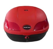 Secret Bike Motosiklet Arka Çanta 33 Litre Kırmızı Sepet Port Bagaj Kilitli - 1