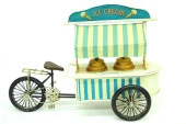 Dekoratif Metal Dondurma Arabası Biblo Ev Ofis Hediyelik thumbnail 2