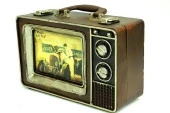 Dekoratif Metal Çerçeve Televizyon Temalı Vintage Hediyelik - 3