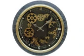 Saat Çarklı Duvar Saati Dekoratif Ev Ofis Hediyelik - 1