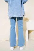 İspanyol Paça Kot Pantolon Açık Mavi thumbnail 3