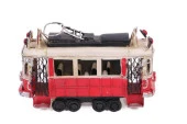 Dekoratif Metal Taksim Tramvay Orta Boy Vintage Biblo Hediyelik thumbnail 1