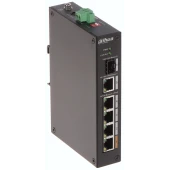 DAHUA PFS3106-4ET-60-V2,  6 Port, Megabit,  4FE PoE Port 4xPoE 60W ,1GE Uplink, 1GE SFP Yönetilemez Switch thumbnail 1
