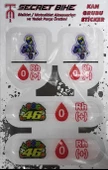 Secret Bike Mavi Motosiklet Ve Kask Kan Grubu Sticker 0 Rh (+) Pozitif - 2