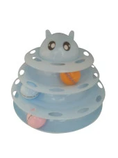 3 Katlı Kedi Oyuncağı Kedi Başlıklı Kedi Oyuncak thumbnail 2