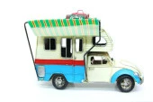 Dekoratif Metal Karavan Çerçeveli ,Kumbaralı Tenteli Biblo - 2