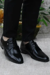 Pierre Cardin 7030-1 Siyah Açma Damat Ayakkabısı Takım Ayakkabısı Erkek Klasik Ayakkabı - 2