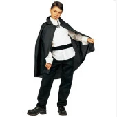 Parti Aksesuar Siyah Yakalı Pelerin Çocuk Boy 90 cm thumbnail 1