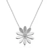 ​925 Ayar Gümüş Çiçek Kadın Gümüş Kolye thumbnail 1
