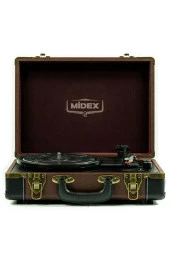 Midex Mtx101bn Nostaljik Retro Pikap Plak Çalar (Şarjlı Bluetooth Aux Hoparlörlü 3 Devir) İğne Dahil - 7