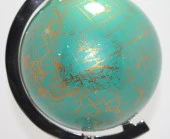 Dekoratif Dünya Yerküre Parlak Nikel Ayaklı Harita thumbnail 2