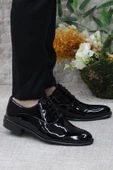 Pierre Cardin 7017 Siyah Rugan Damat Ayakkabısı Takım Ayakkabısı Erkek Klasik Ayakkabı - 1