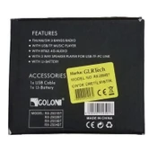 Radyo Golon RX-2503BT Fm 3 Bant USB, Hafıza Kartı, Bluetooth Okuyucu - Kompakt ve Lüks - 3