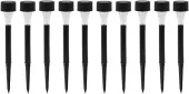Güneş Enerjili Bahçe Lambası Plastik Saplama 10lu Set - 1