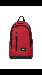 Modern Tasarım Mini Spor Sırt Çantası Suluk Gözlü Kırmızı - 1