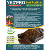 20 LT YK3PRO Perlit ile Torf. Bitki, Çiçek, Sebze, Tohumu Torf, Toprak - 3