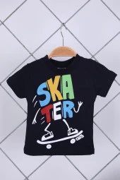 Babyhola 2'li Tişört Şort Erkek Bebek Çocuk Bayramlık Alt Üst Takım Elbise 02001 - 2