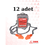 3mk-KT24  Çam Tipi Kordonlu Kulak Tıkacı (12 adet) - 1