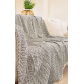 Tabu Home Dokuma Cozy Comfort Koyu Gri Koltuk Örtüsü - 2