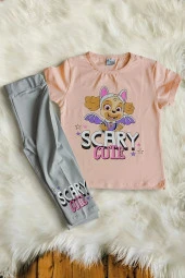 Paw Patrol Skye Baskılı Pembe Renk Kız Çocuk Taytlı Takım - 4