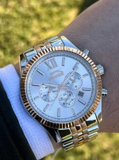 Slazenger Çelik Kordon Multi Fonksiyon 5 Atm Su Geçirmez Erlek Kol Saati+Bileklik ESL.09.1946.2.01 thumbnail 1