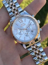 Slazenger Çelik Kordon Multi Fonksiyon 5 Atm Su Geçirmez Erlek Kol Saati+Bileklik ESL.09.1946.2.01 thumbnail 4