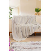 Tabu Home Dokuma Cozy Comfort Gri Koltuk Örtüsü - 1