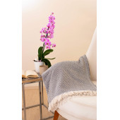 Tabu Home Dokuma Cozy Comfort Koyu Gri Tv Örtüsü - 2