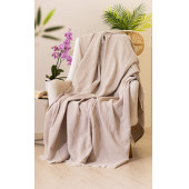 Tabu Home Dokuma Cozy Comfort Bej Tv Örtüsü - 1