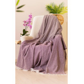 Tabu Home Dokuma Cozy Comfort Bordo Tv Örtüsü - 1