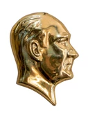 Atatürk Silueti  N3 Pirinç Döküm - 4