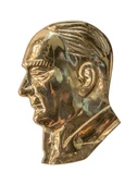 Atatürk Silueti  N2 Pirinç Döküm - 4