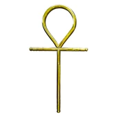 Duvar Süsü Mısır Haçı (Ankh) Pirinç Döküm - 1