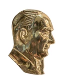Atatürk Silueti  N2 Pirinç Döküm - 3