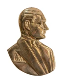 Atatürk Smokinli Silueti Pirinç Döküm - 4