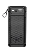 Usb Şarjlı Renkli LED Işıklı 1200 mAh 5W Portatif Müzik Sistemli Mini El Tipi Hoparlör - 12