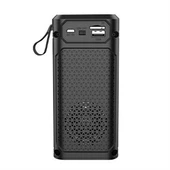 Usb Şarjlı Renkli LED Işıklı 1200 mAh 5W Portatif Müzik Sistemli Mini El Tipi Hoparlör - 5