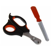 Evcil Hayvan Tırnak Makası Törpü Seti Kaymaz Sap Manikür Pedikür Pati Bakım Aleti - 1