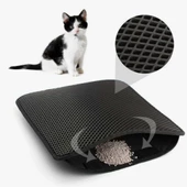 Kum Toplayıcı Kedi Tuvalet Önü Temizleyici Elekli Paspas - 3