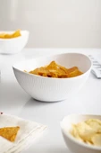 Akrilik Barok Beyaz Orta Boy Oval Meyve & Salata Kasesi & Karıştırma Kabı / 1,6 Lt  (CAM DEĞİLDİR) - 5