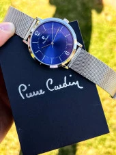 Pierre Cardin Çelik Hasır Kordon Kararma yapmaz 30 Mt Suya Dayanıklı Erkek Kol Saati EPC80011F104 thumbnail 5