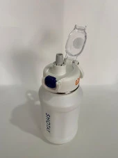 ST-8238 Çelik Pipetli Matara 720 ml Beyaz - 2