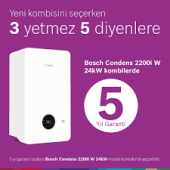 Bosch Condens 2200i W 24 C23 24/25 kW ErP Hermetik Yoğuşmalı Kombi - 2