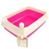 Orijin Kedi Tuvaleti Kabı Elekli Çerçeve Kürek 45-35-13 cm thumbnail 3