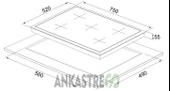 Silverline BO6503W01 - CS5365W01 Beyaz Cam Ankastre Set - 6
