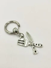 Kaşık Çatal Model Çelik Küpe - 2