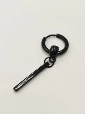 Siyah Renk Çubuk Model Küpe - 2